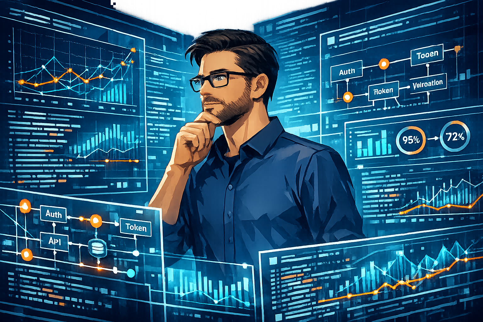 Telemetry dashboard showing token usage spikes from compound MCP calls
